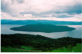 美幌峠から見た屈斜路湖